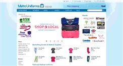 Desktop Screenshot of metrouniforms.com